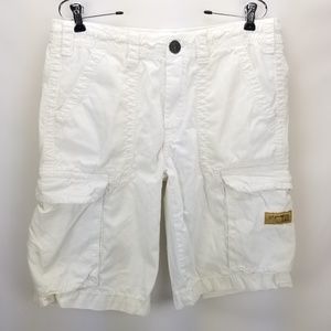 True Religion Cargo Shorts White Men's Size 31
